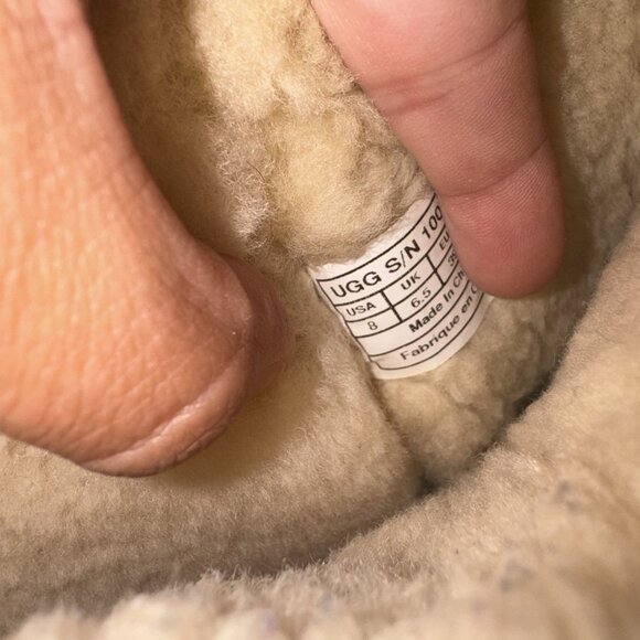 Ugg Women’s Size 8 Classic Short Sparkle Sequin Copper Red Gold Leather - Picture 4 of 10